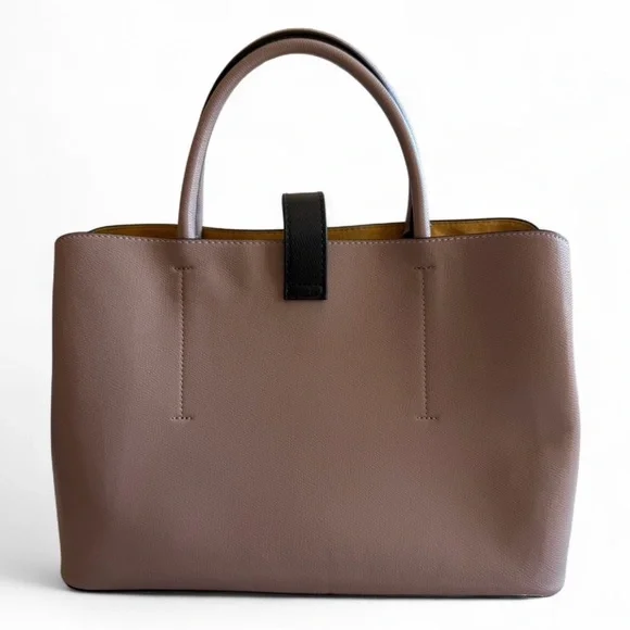 H&M Rose Pink Color Faux Leather Tote Bag - Picture 2 of 8